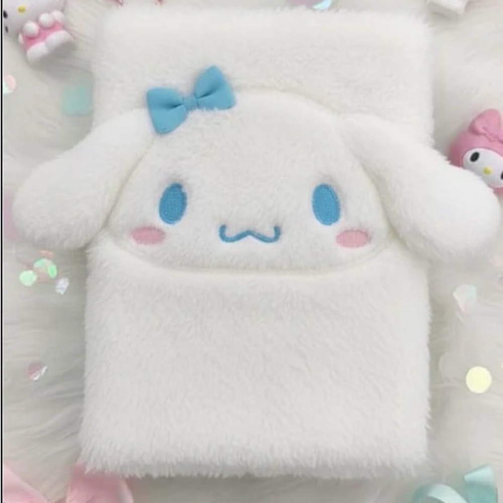 NWT HELLO KITTY MY MELODY OR CINNAMOROLL NOTEBOOKS! ILLUSTRATION ON EACH CORNER - Picture 5 of 8